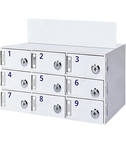 Amazon.co.jp: エーコー 貴重品保管庫 8BOX ロッカー ダイヤル錠 LK